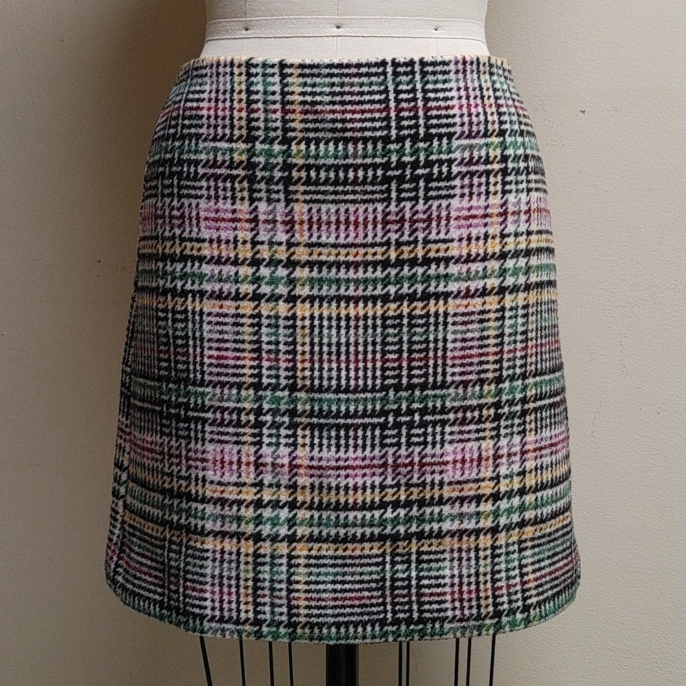 Loft Tweed Wool Mix Pencil Skirt Size 4